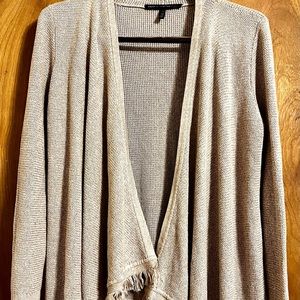WHITE HOUSE BLACK MARKET tan cardigan